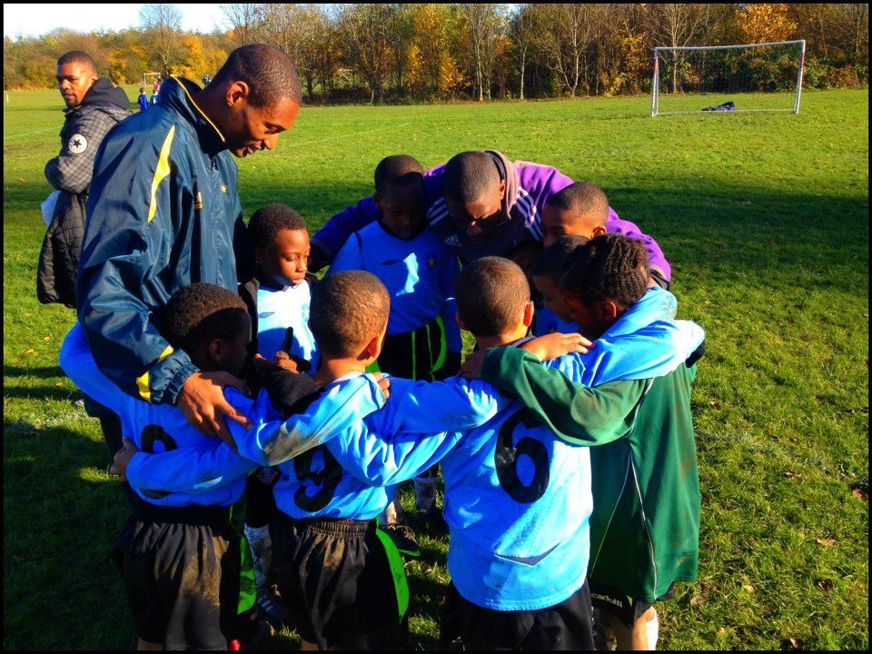 Youth football coaching